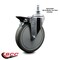 Service Caster 6 Inch Gray Polyurethane 10 MM Threaded Stem Caster with Brake SCC-TS20S614-PPUB-PLB-M1015 - alternate 2